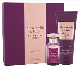 Духи, Парфюмерия, косметика Abercrombie & Fitch Authentic Night - Набор (edp/50ml + b/lot/200ml)