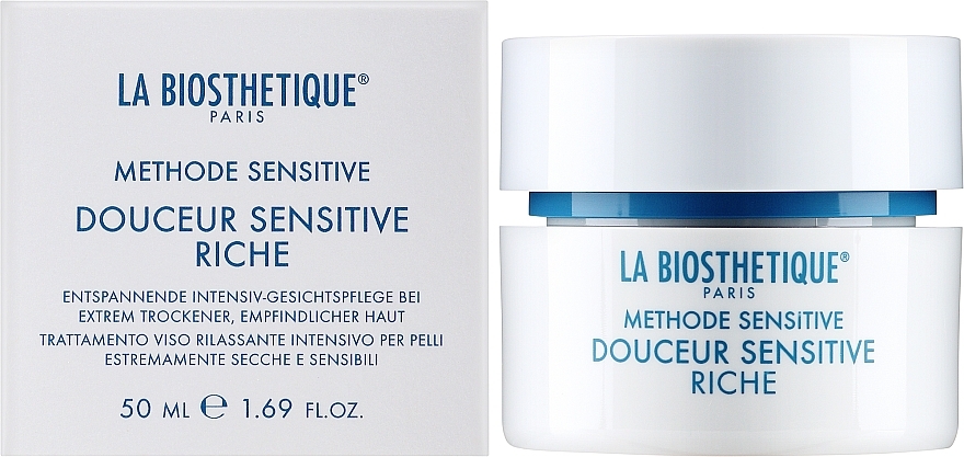 Регенерирующий крем для сухой и очень сухой чувствительной кожи - La Biosthetique Douceur Sensitive Riche Cream — фото N2