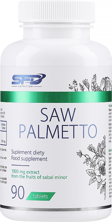 Харчова добавка "Пальма сереноа" - SFD Nutrition Saw Palmetto — фото N1