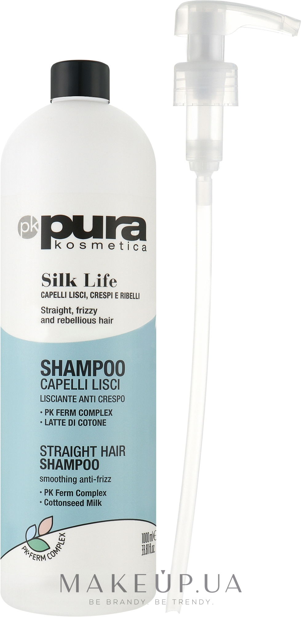Шампунь для волос - Pura Kosmetica Silk Life Shampoo — фото 1000ml