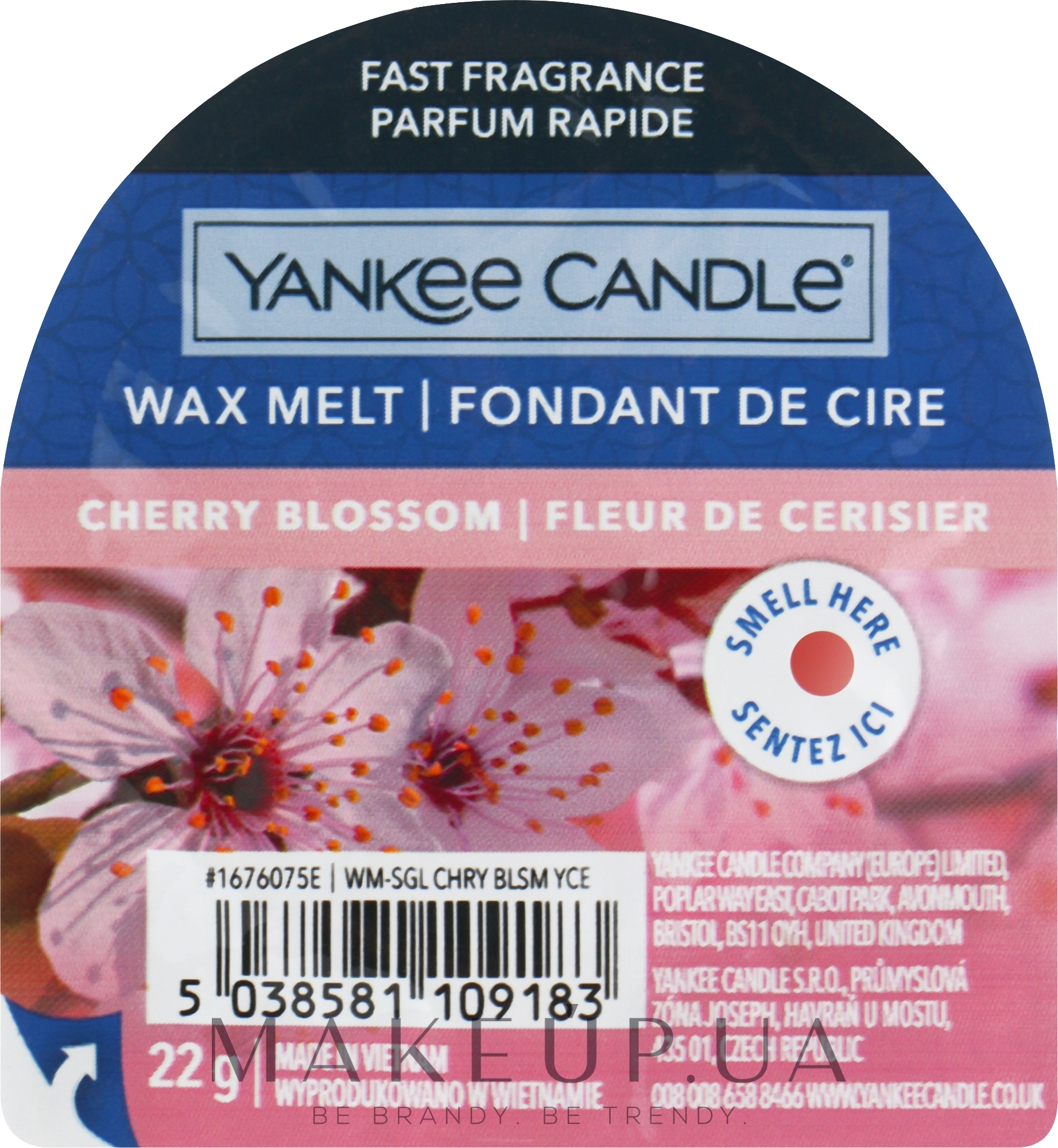 Ароматичний віск - Yankee Candle Wax Melt Cherry Blossom — фото 22g