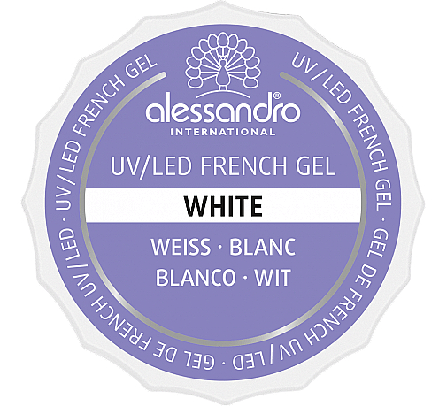 Гель для нігтів - Alessandro International French Gel White — фото N1