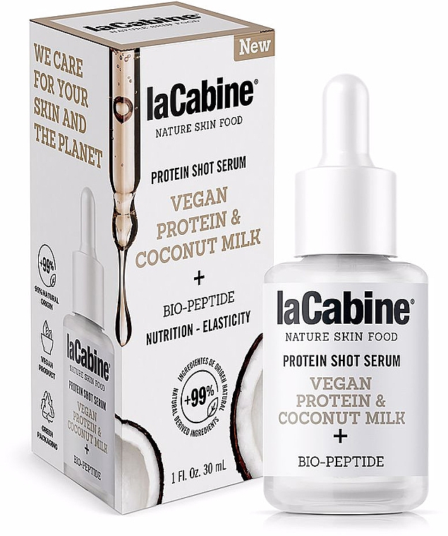 Живильна сироватка для обличчя - La Cabine Nature Skin Food Protein Shot Serum — фото N2