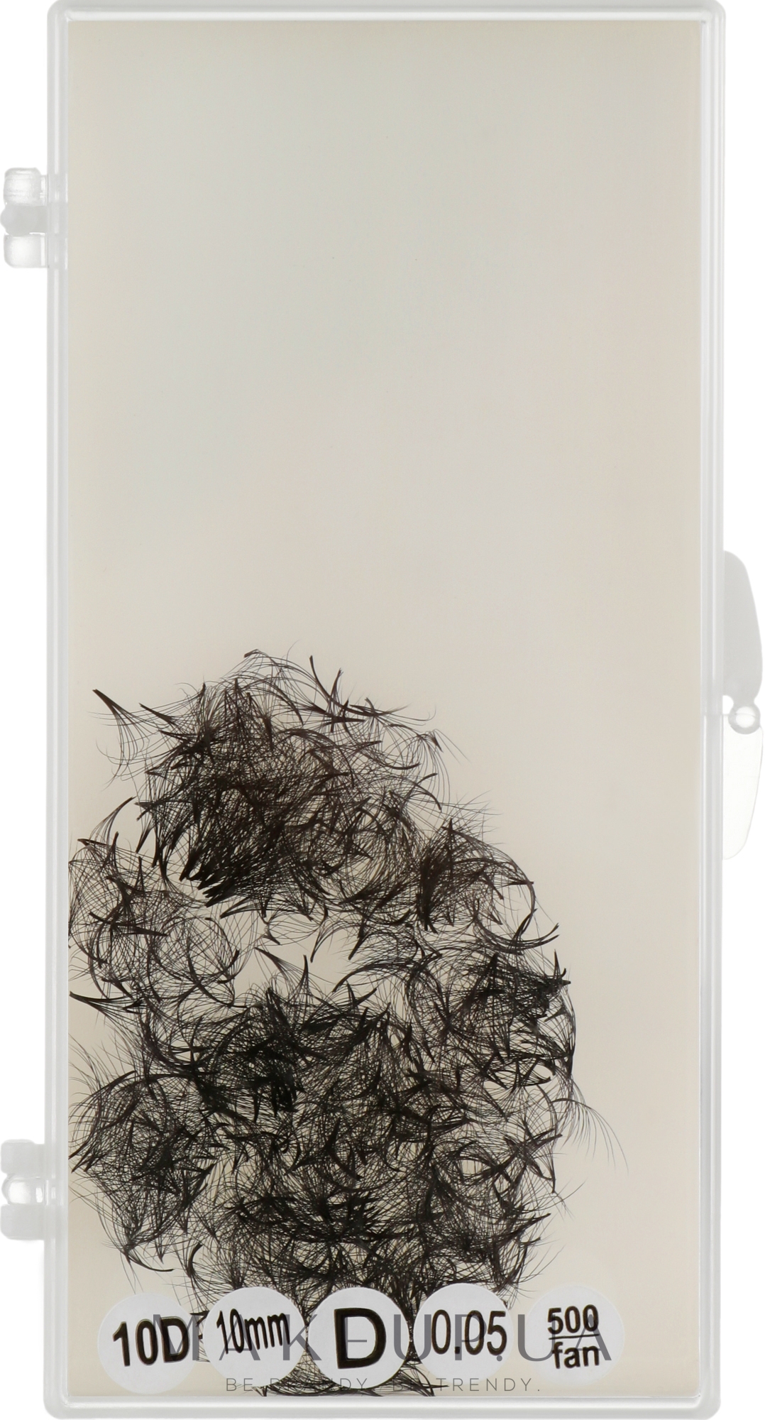 Ресницы для наращивания в пучках (россыпь), 10 мм - Vie De Luxe Primavera Art 10D — фото 1уп