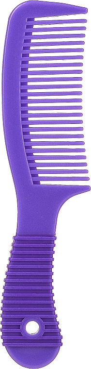 Гребінець для волосся з прогумованою ручкою, 499835, фіолетовий - Inter-Vion — фото N1