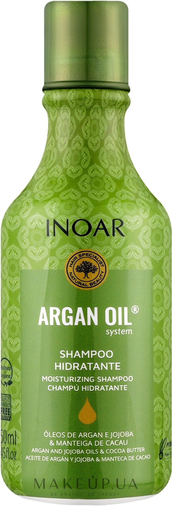 Шампунь для волос с аргановым маслом - Inoar Argan Oil Moisturizing Shampoo — фото 250ml