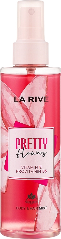 Парфумований спрей для волосся й тіла "Pretty Flowers" - La Rive Body & Hair Mist — фото N1