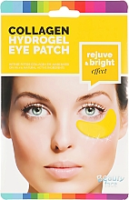 Коллагеновая маска под глаза с частицами золота и бриллиантов - Beauty Face Collagen Hydrogel Eye Mask — фото N1