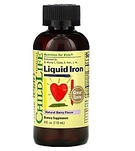 Вітаміни "Рідке залізо", з натуральним ягідним смаком - Child Life Liquid Iron — фото N1