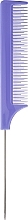 Духи, Парфюмерия, косметика Расческа для стрижки с металлическим кончиком, сиреневая - Inter-Vion