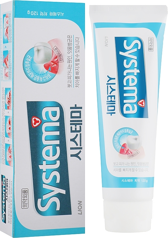УЦЕНКА Профилактическая зубная паста со вкусом ледяной прохлады - Cj Lion Systema Dentor Systema Ice Mint Alpha Toothpaste * — фото N1