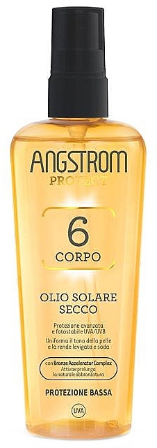 Спрей для загара - Angstrom Protect Dry Sun Oil Spray SPF6 — фото N1