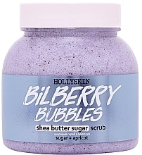 Духи, Парфюмерия, косметика Сахарный скраб с маслом ши и перлитом - Hollyskin Bilberry Bubbles