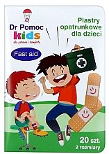 Парфумерія, косметика Пластирі для дітей - Dr Pomoc Kids Fast Aid Patch