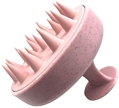 Парфумерія, косметика Біорозкладна щітка для масажу та миття волосся, рожева - Yeye