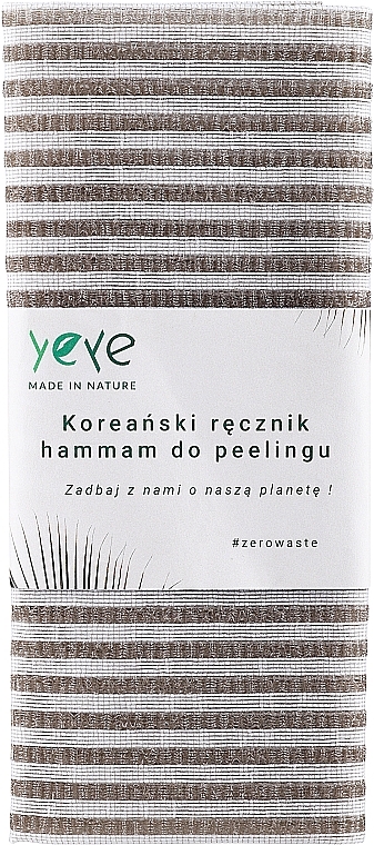 Скраб-полотенце, бежевое - Yeye — фото N1