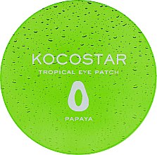 Гидрогелевые патчи для глаз "Тропические фрукты. Папайя" - Kocostar Tropical Eye Patch Papaya — фото N4