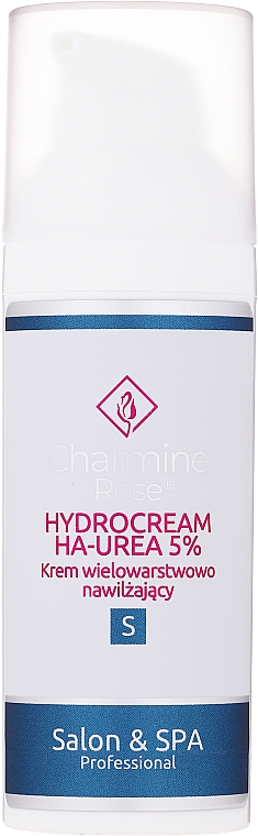 Зволожувальний багатошаровий гідрокрем для обличчя - Charmine Rose Hydrocream Ha-Urea 5% — фото N1