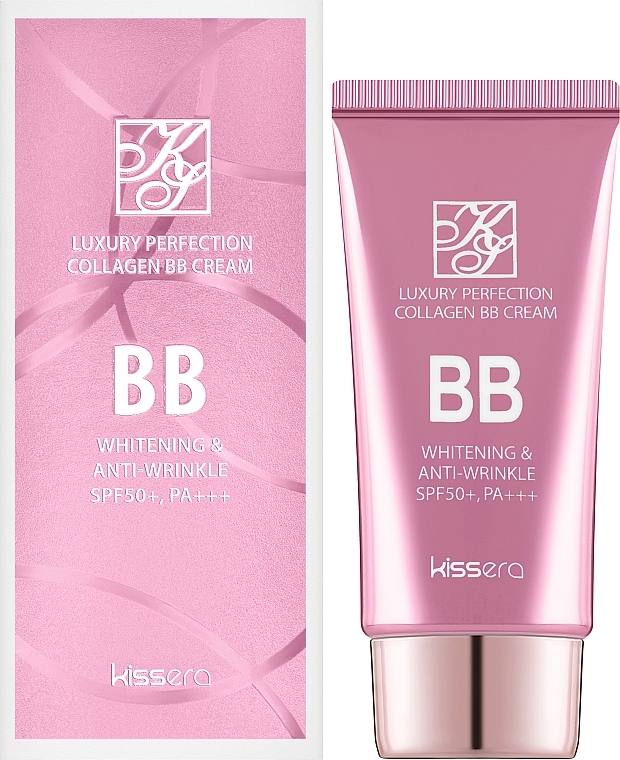 ВВ-крем для лица с коллагеном - Kissera Luxury Perfection Collagen BB Cream SPF50+ — фото N2