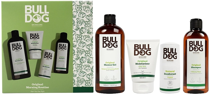 Набор, 4 продукта - Bulldog Skincare Original Morning Routine Set — фото N1