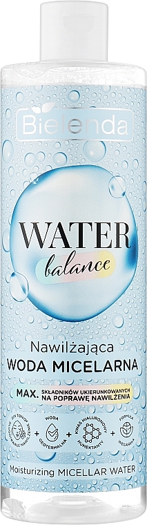 Зволожувальна міцелярна вода для сухої шкіри - Bielenda Water Balance Moisturizing Micellar Water — фото N1