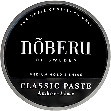 Парфумерія, косметика Моделювальна паста для волосся - Noberu of Sweden Classic Paste Amber Lime