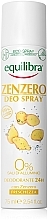 Парфумерія, косметика Дезодорант-спрей з екстрактом імбиру - Equilibra Ginger Deo Spray