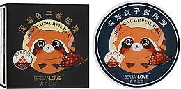 Гидрогелевые патчи с золотом и экстрактом красной икры - Sersanlove Deep Sea Caviar Eye Mask — фото N3