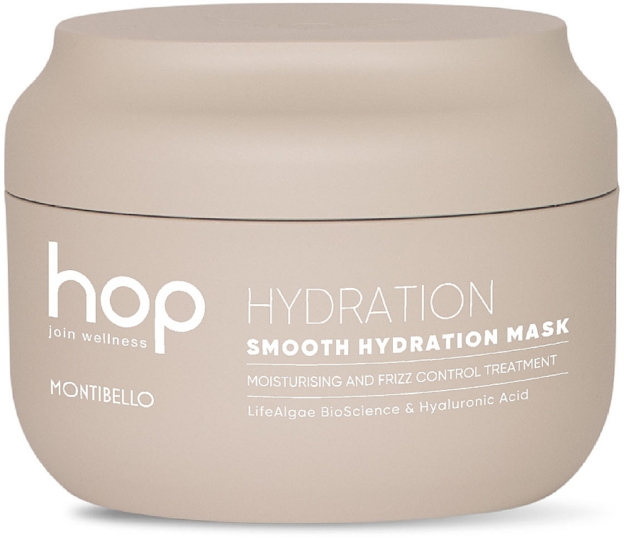 Зволожувальна маска для в'юнкого та неслухняного волосся - Montibello HOP Smooth Hydration Mask — фото N1
