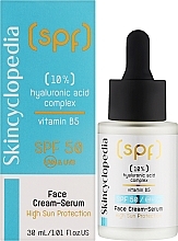 Зволожувальний крем-сироватка для обличчя - Skincyclopedia Face Cream Serum SPF50 — фото N2