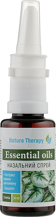 Спрей назальний з екстрактом цикламену - Jerelia Nature Therapy Essential Oils Nasal Spray — фото N1