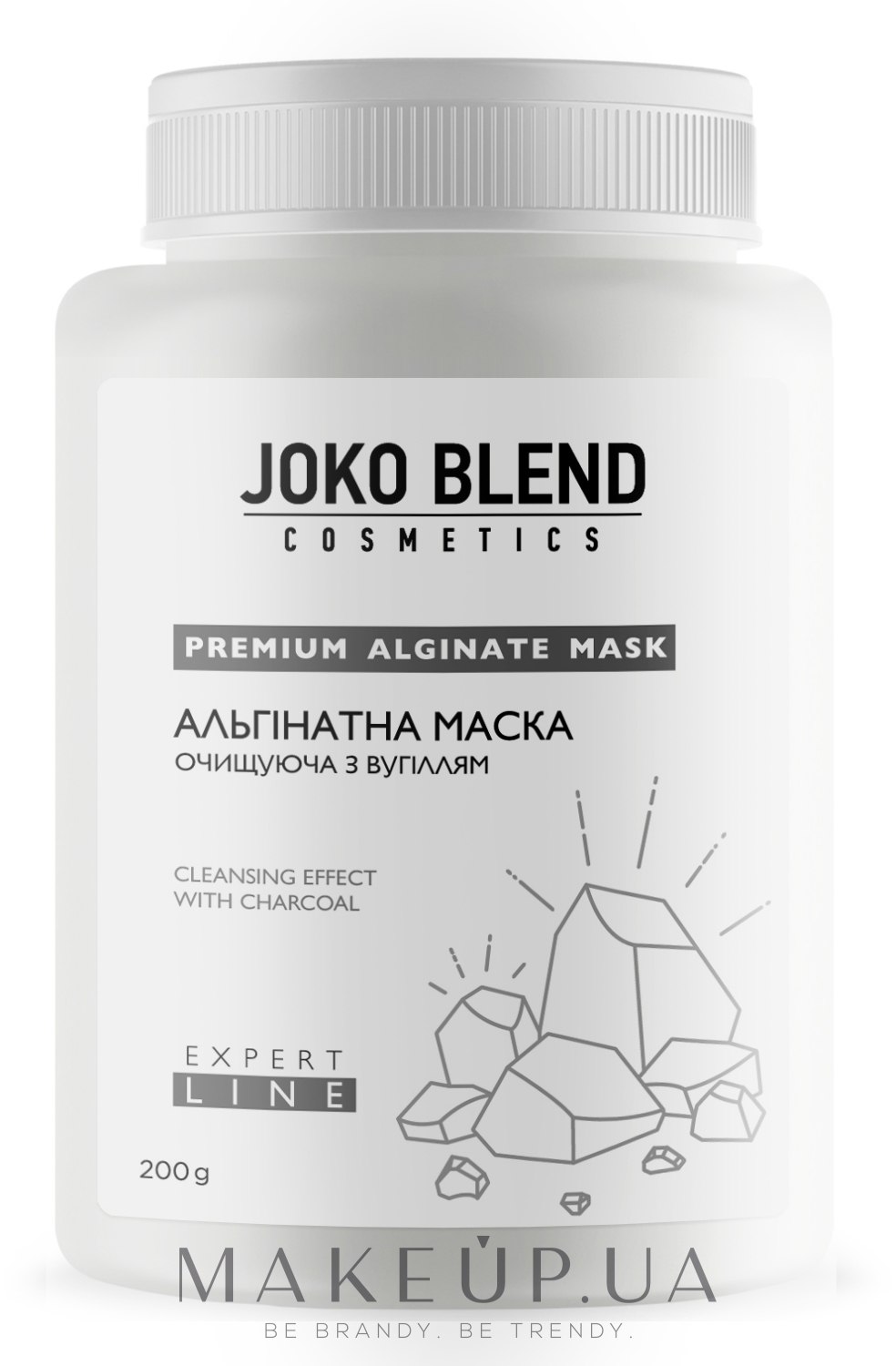 Альгинатная маска очищающая с углём - Joko Blend Premium Alginate Mask — фото 200g