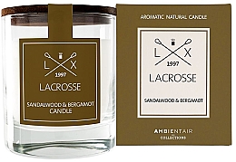 Ароматическая свеча - Ambientair Lacrosse Sandalwood & Bergamot Candle — фото N1
