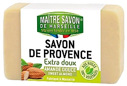 Парфумерія, косметика Мило "Солодкий мигдаль" - Maitre Savon De Marseille Savon De Provence Almond Soap Bar
