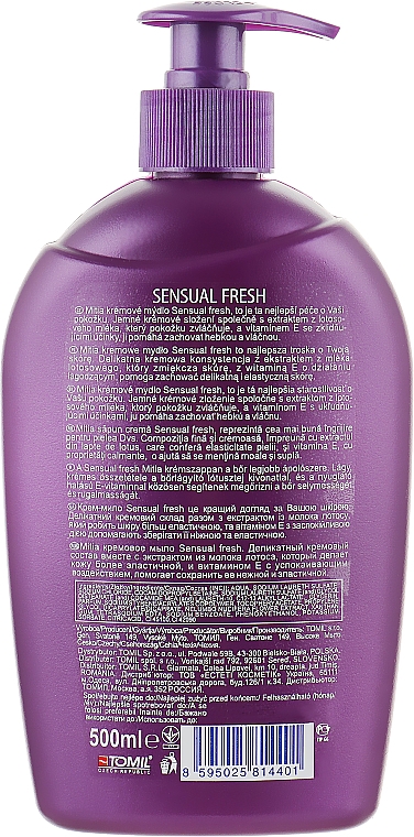 Крем-мыло "Лотос и витамин Е" - Mitia Sensual Fresh Cream Soap — фото N2
