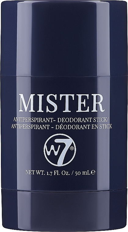 Дезодорант-стік-антиперспірант - W7 Mister Antiperspirant Deodorant Stick — фото N1