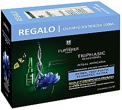 Парфумерія, косметика Набір - Rene Furterer Triphasic Reactional Anti-Fall Treatment (shm/100ml + ampoules/12х5ml)