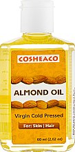 Парфумерія, косметика Олія мигдалю холодного віджиму - Cosheaco Almond Oil Virgin Cold Pressed