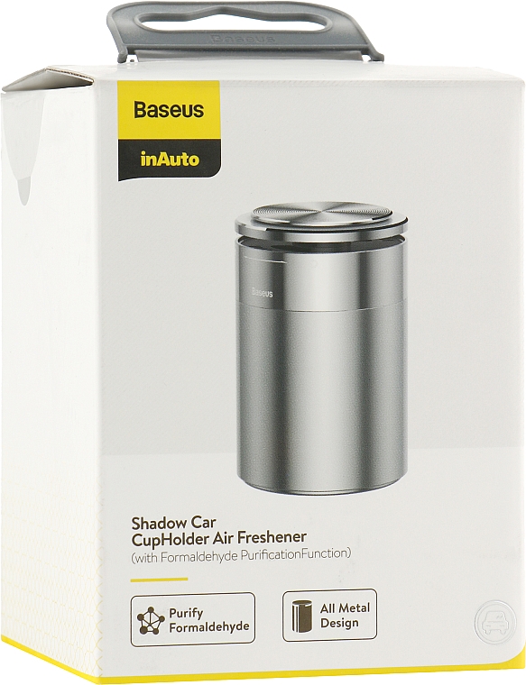 Освежитель воздуха для автомобиля - Baseus Shadow Car CupHolder Silver Ocean — фото N2