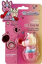 Бальзам для губ, клубника - Martinelia Unicorn Long Tongue Lip Balm — фото N1