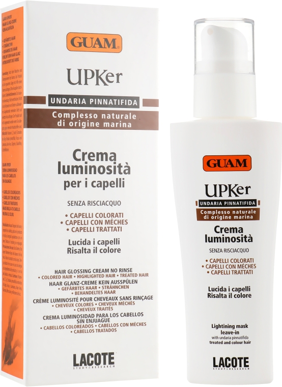 Крем для окрашенных и мелированных волос "Многовитаминный" - Guam UPKer Glossing Cream Shine Enhancing