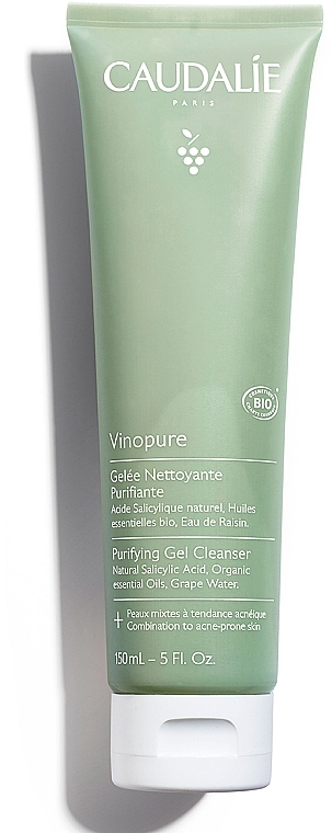 Очищувальний гель для комбінованої й жирної шкіри - Caudalie Vinopure Purifyng Gel Cleanser — фото N2