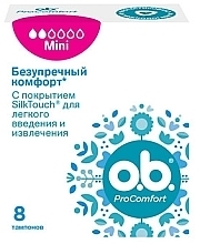 Духи, Парфюмерия, косметика Тампоны Mini, 8 шт - o.b. Pro Comfort