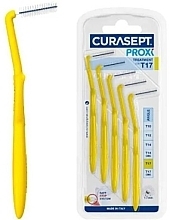 Межзубные ершики 1.7 мм, 5 шт., желтые - Curaprox Curasept Proxi Treatment Angle T17 Yellow — фото N1