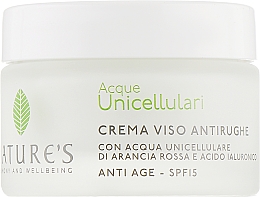 Крем антивіковий для обличчя - Nature's Acque Unicellulari Anti-Aging Cream SPF 15 — фото N2