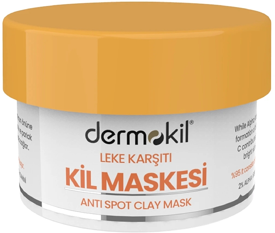 Глиняна маска для обличчя проти пігментних плям - Dermokil Anti Spot Clay Mask — фото N1