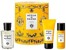 Парфумерія, косметика Acqua Di Parma Colonia Holiday Collection Gift Set - Набір (edc/100ml + bath&show gel/75ml + deo/50ml)