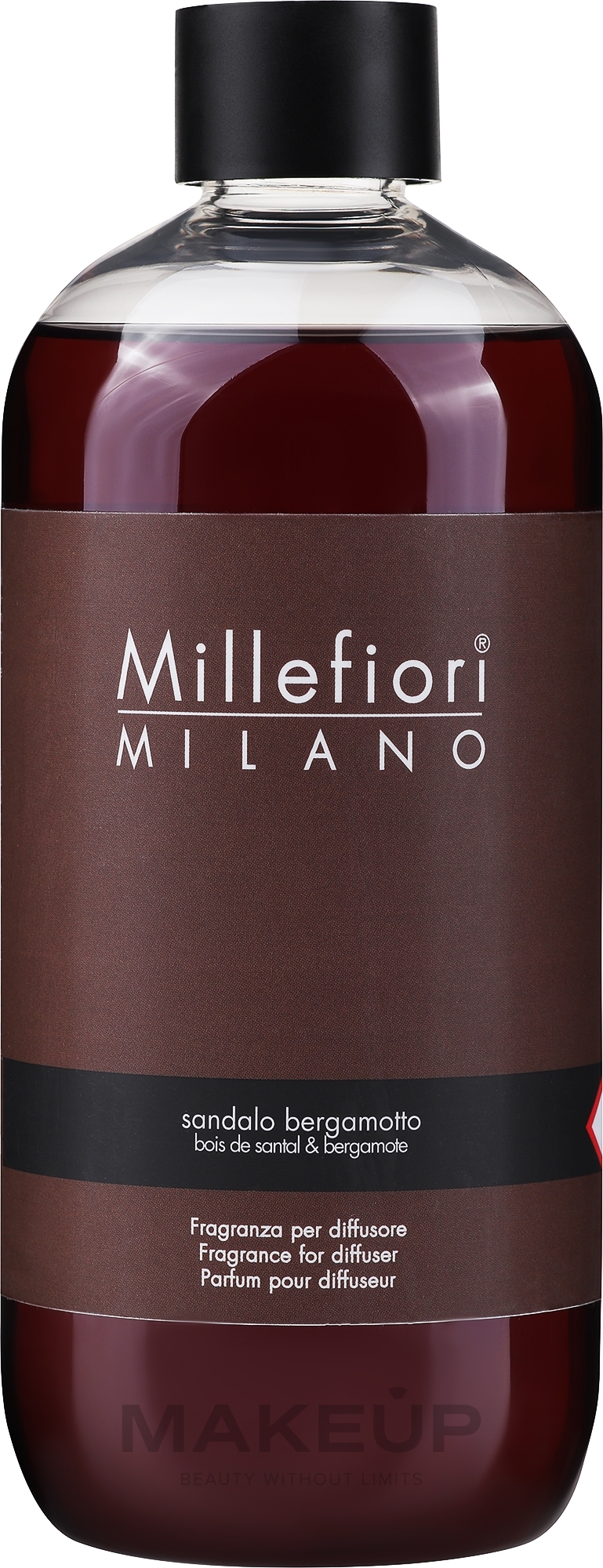 Наповнення для аромадифузора - Millefiori Milano Natural Sandalo Bergamotto Diffuser Refill — фото 500ml