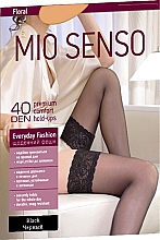 Чулки "Every Day Fashion" 40 Den, black - Mio Senso — фото N1