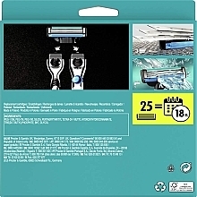 Сменные кассеты для бритья, 25 шт - Gillette Mach3 — фото N3